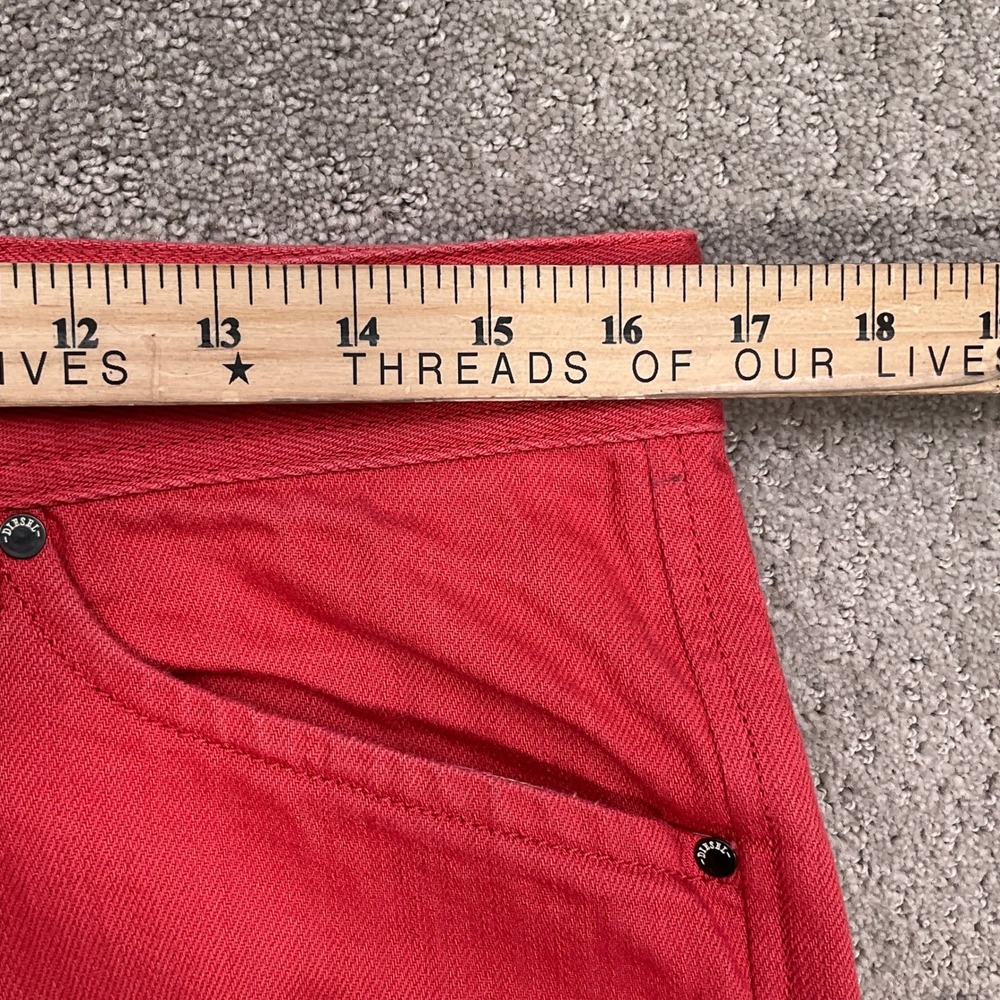 Diesel Red Slim Men Jeans - Picture 6 of 13